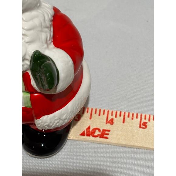 Vintage Lillian Vernon Santa & Toy Bag •Creamer•Lidded Sugar Set Collector MCM - Picture 10 of 10